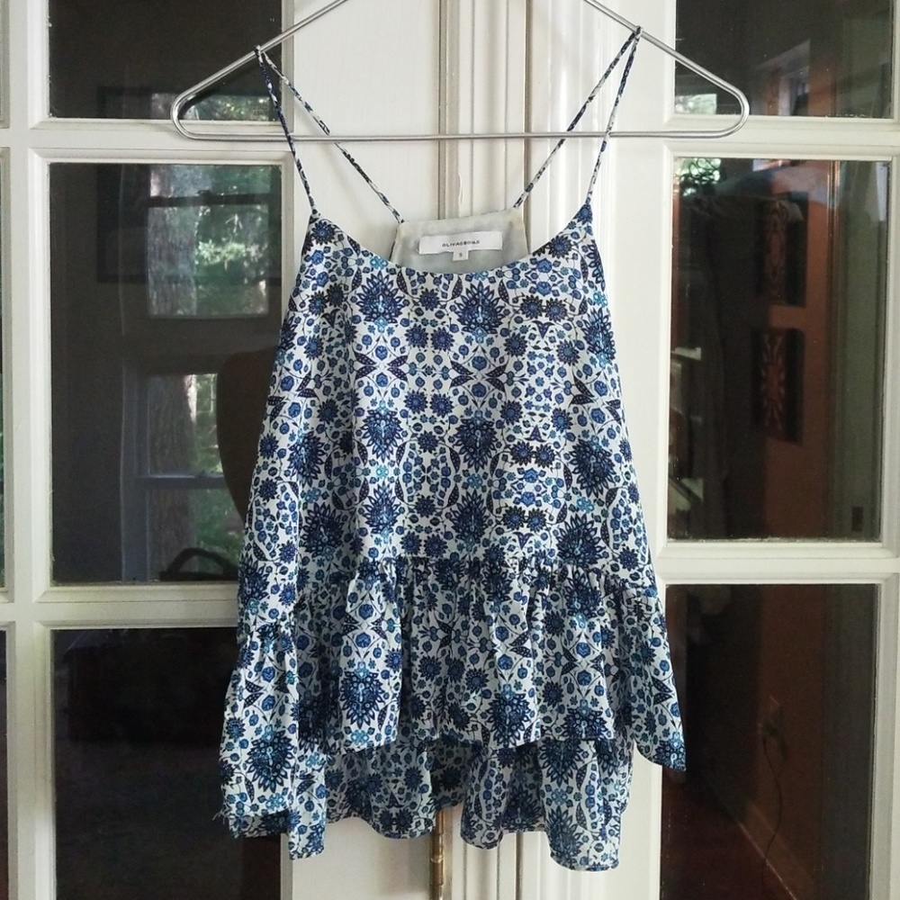 Peplum High Low Blouse
